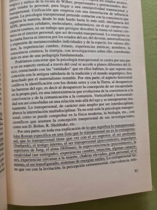 Psicología y psicoterapia  transpersonal.