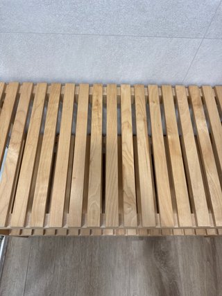 Banqueta de baño de madera de IKEA Modelo Molger