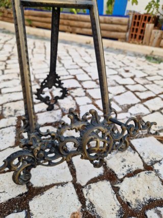 Suporte bronze para pratos ou quadros 50cm