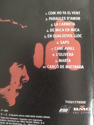 Cd de Joan Manuel Serrat.