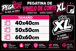 Pegatinas XL Vinilo de Corte