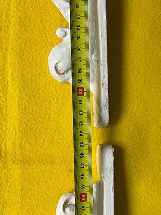 Antiguo Soporte bancada de forja 43,5x43,5 cm