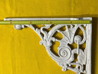 Antiguo Soporte bancada de forja 43,5x43,5 cm