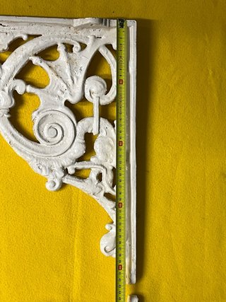 Antiguo Soporte bancada de forja 43,5x43,5 cm