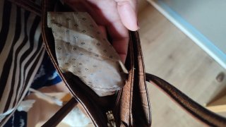 Bolso antiguo marrón estilo cocodrilo