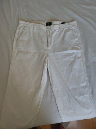 Pantalón Dockers Chino Algodón Talla 38 Blanco