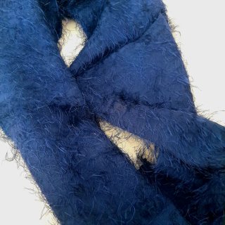 Sciarpa donna blu NUOVA seta e viscosa