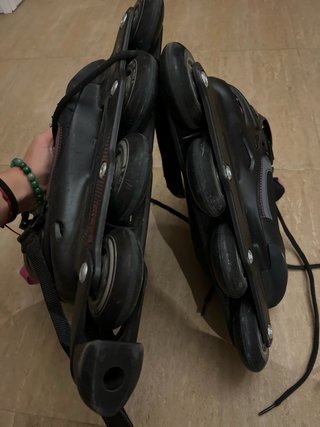 Patines en línea Oxelo negros y rosas