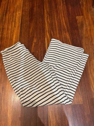 Conjunto Mango Rayas Beige y Negro