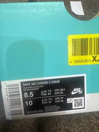 Nike SB Chron 2 Zapatillas Negras