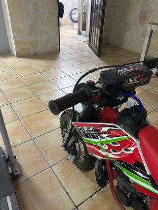 Moto Cross Infantil GMX 50 Roja y Blanca