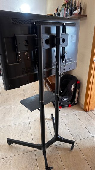 Soporte TV con ruedas y bandeja