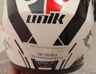 Casco Moto Infantil Blanco