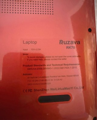Portátil Ruzava 14 Rojo
