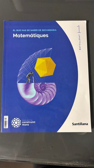 Pack Libros Matemàtiques 1º Batxillerat Santillana
