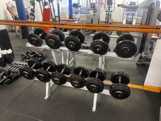 Mancuernas profesionales gimnasio 12-25 kg + rack