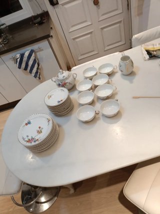 Juego de café Limoges B&C porcelana