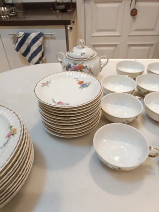 Juego de café Limoges B&C porcelana