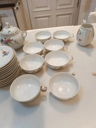 Juego de café Limoges B&C porcelana
