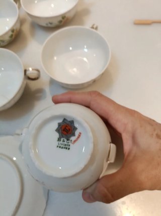 Juego de café Limoges B&C porcelana