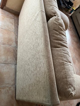 Conjunto 2 sofás 2 y 3 plazas tela beige