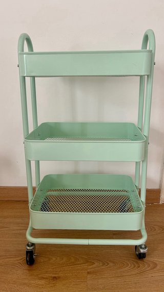 Carrito 3 Niveles Verde Menta