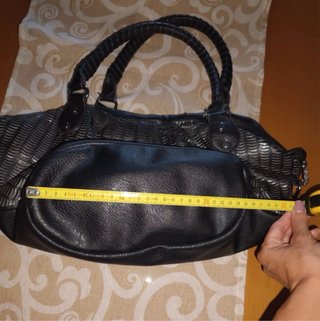 Borsa morbida in pelle nera