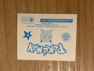 Cromo Pokémon MEELIN SERIE AZUL. 2000 3 unidad