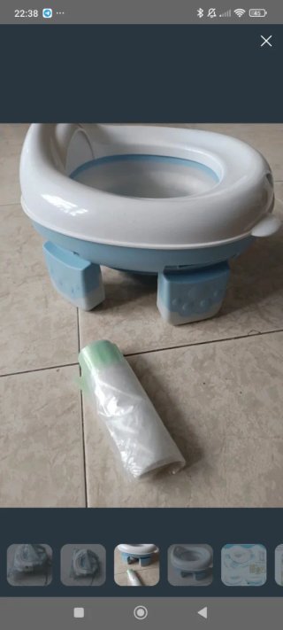 Orinal Reductor WC 3 en 1 Panda Azul