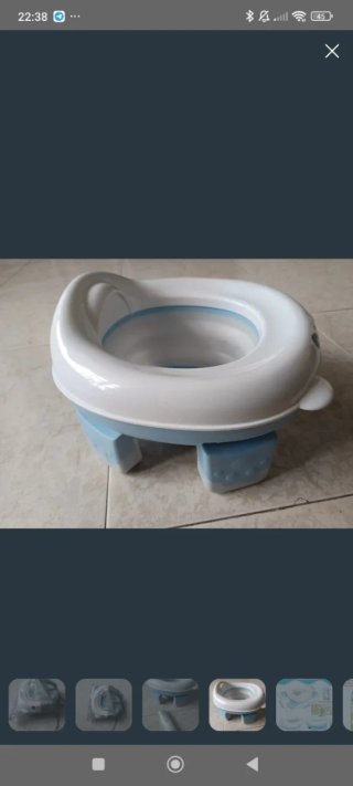 Orinal Reductor WC 3 en 1 Panda Azul