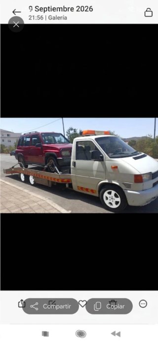 GRUA PORTACOCHES Volkswagen Transporter 2.5 tdi
