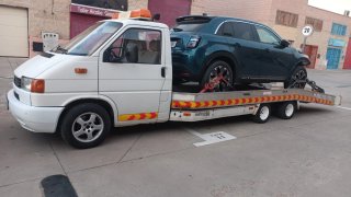 GRUA PORTACOCHES Volkswagen Transporter 2.5 tdi