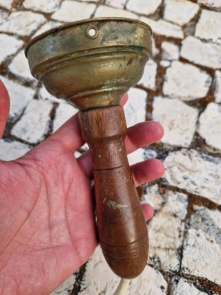 Candeeiro Vintage Industrial Madeira e Metal