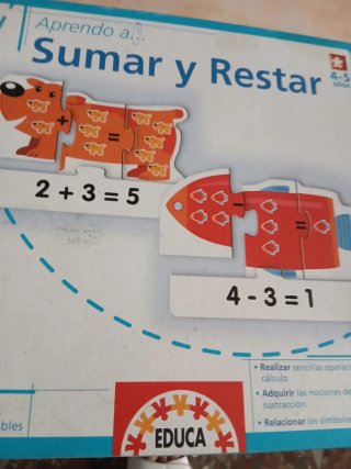 2Puzzle Educa Del 1 al 10 y saber sumar y restar