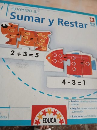 2Puzzle Educa Del 1 al 10 y saber sumar y restar