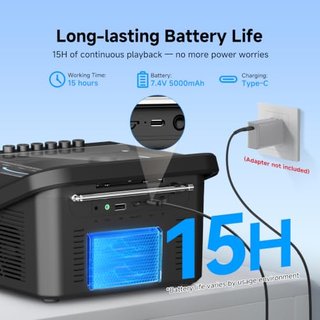 Retekess TR642 Radio CD Cassette Mando