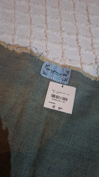 Vintage Top bandolera vaquera efecto desgastado