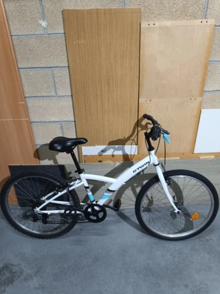 Bicicleta Btwin 24 Blanca