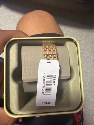 Reloj Fossil Dorado Rectangular