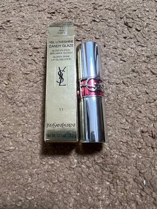 YSL LOVESHINE CANDY GLAZE 11 RED THRILL Lip Gloss