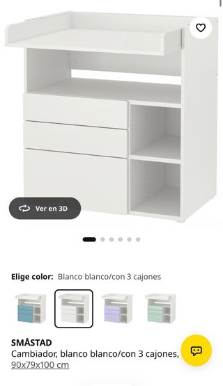 Cambiador Bebé Ikea Blanco