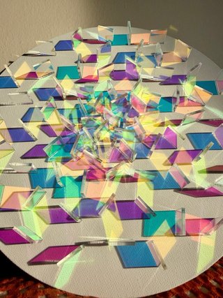 Cuadro abstracto de atrapasueños