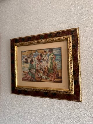 Cuadros decorativos con marco de madera