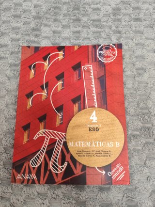 Libros de Matemáticas B 4°ESO Anaya