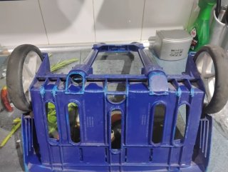 Carro para mochila azulmarca safta