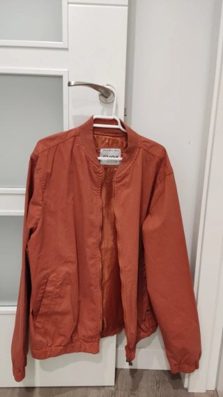 Chaqueta bomber fina chico naranja