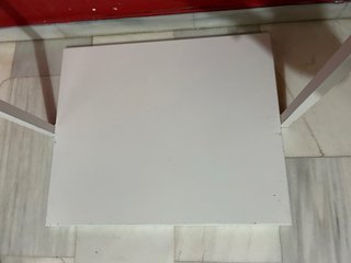 Burro ropa con plataforma metal y madera