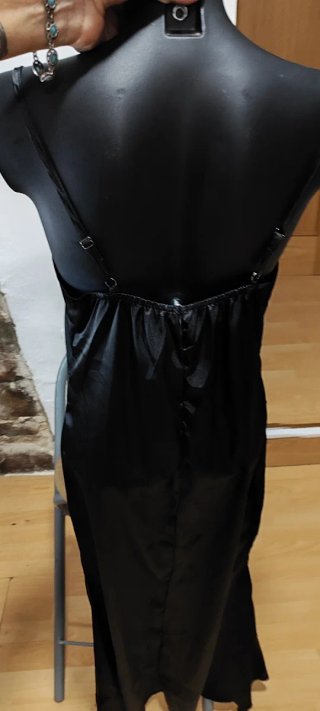 Conjunto 2 piezas negro top y vestido L