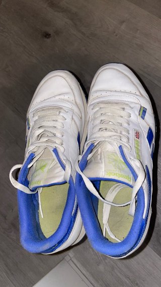 Reebok Cuero Vintage Azul Blanco