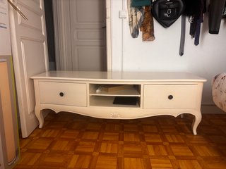 Mueble TV/Final Cama Beige Madera